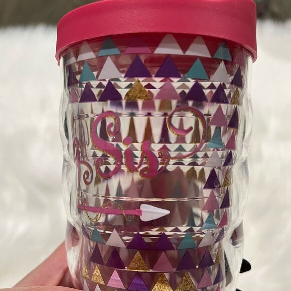 NWT Tervis10oz Big Sis Insulated Tumbler BIG SIS Arrow Print Lid Clear - Picture 2 of 8